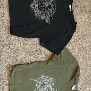 Garage Black and Olive Tees
